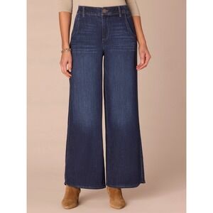 Democracy Ab Solution Skyrise Wide Leg Jeans Indigo 10P Stitch Fix New With Tags
